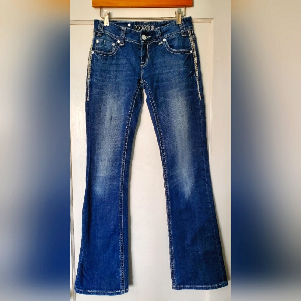 🎸Rock&Roll Cowgirl Jeans 26x34🐎🤠